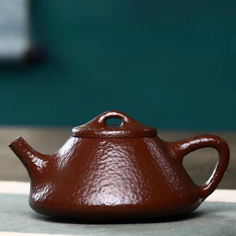 Théière Yixing Zisha entièrement faite à la main [Pot Ziye Shi Piao] (Lao Zi Ni - 200 ml)