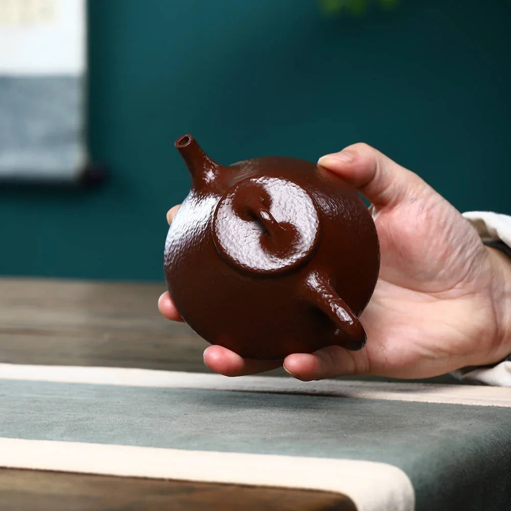 Théière Yixing Zisha entièrement faite à la main [Pot Ziye Shi Piao] (Lao Zi Ni - 200 ml)