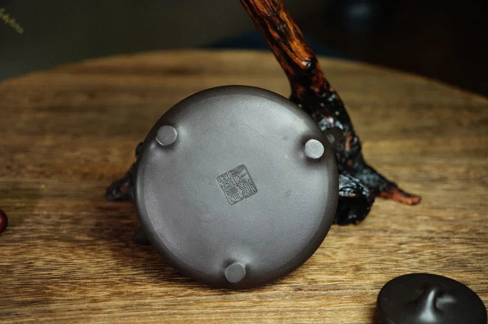Full Handmade Yixing Zisha Teapot [Ziye Shi Piao Pot] (Shi Huang - 240ml) - YIQIN TEA HOUSE | yiqinteahouse.com | 200-300ml, full handmade zisha teapot, teapot, teaware
