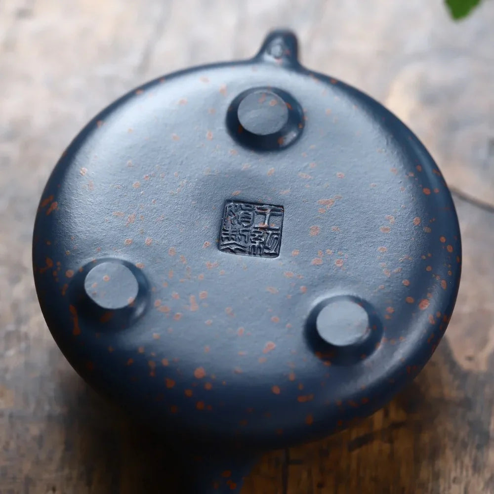 Teko Zisha Yixing Buatan Tangan Sepenuhnya [Ziye Shi Piao Pot] (Tian Cui Sha - 170ml)