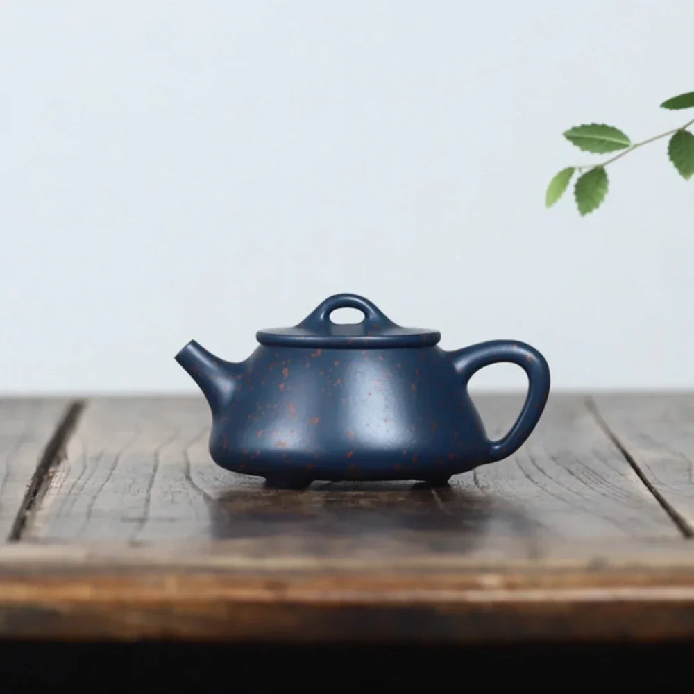 Teko Zisha Yixing Buatan Tangan Sepenuhnya [Ziye Shi Piao Pot] (Tian Cui Sha - 170ml)