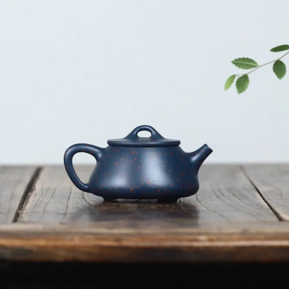Teko Zisha Yixing Buatan Tangan Sepenuhnya [Ziye Shi Piao Pot] (Tian Cui Sha - 170ml)