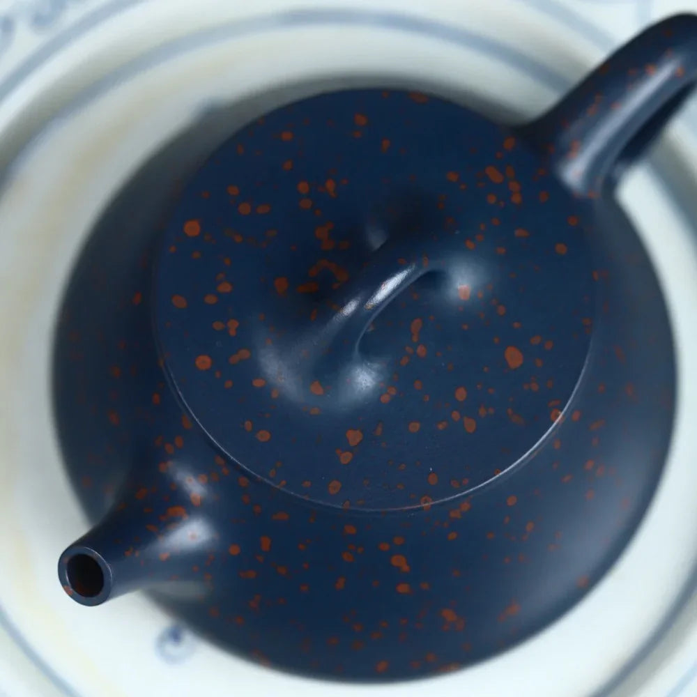 Teko Zisha Yixing Buatan Tangan Sepenuhnya [Ziye Shi Piao Pot] (Tian Cui Sha - 170ml)