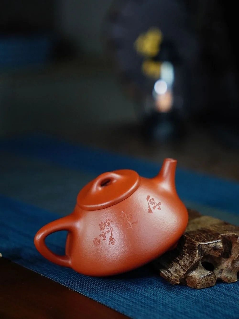 Teko Zisha Yixing Buatan Tangan Sepenuhnya [Ziye Shi Piao Pot] (Zhu Ni - 140ml)