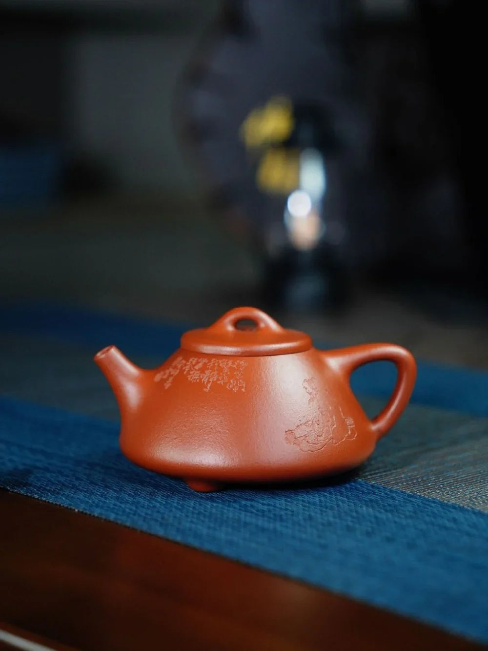 Teko Zisha Yixing Buatan Tangan Sepenuhnya [Ziye Shi Piao Pot] (Zhu Ni - 140ml)