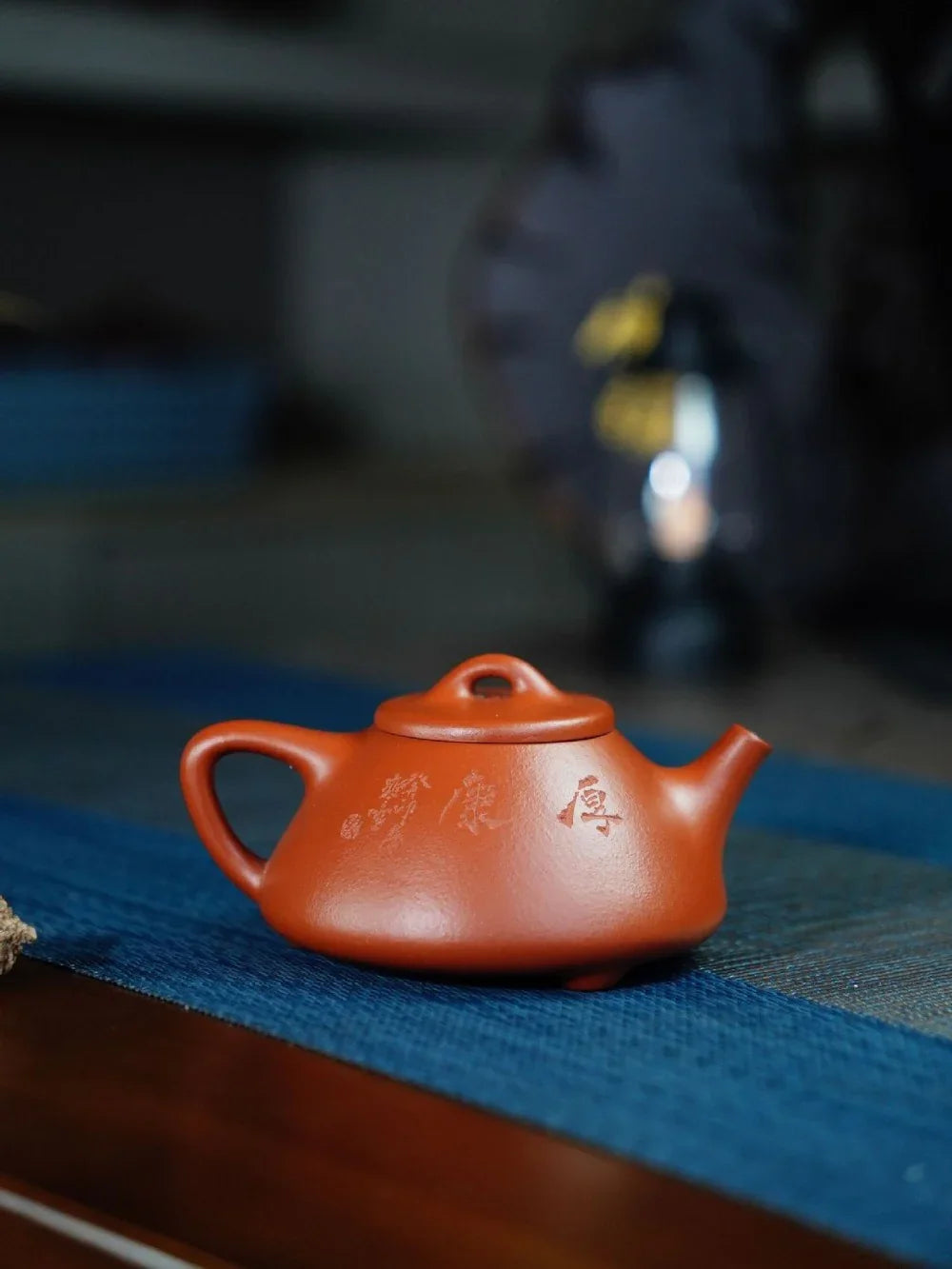 Teko Zisha Yixing Buatan Tangan Sepenuhnya [Ziye Shi Piao Pot] (Zhu Ni - 140ml)
