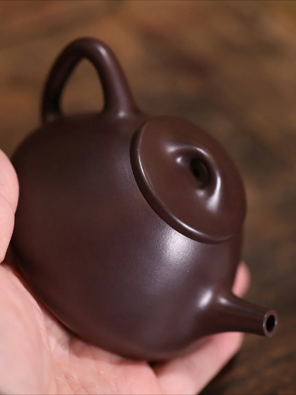 Teko Zisha Yixing Buatan Tangan Sepenuhnya [Ziye Shi Piao Pot] (Zi Ni - 240/320ml)