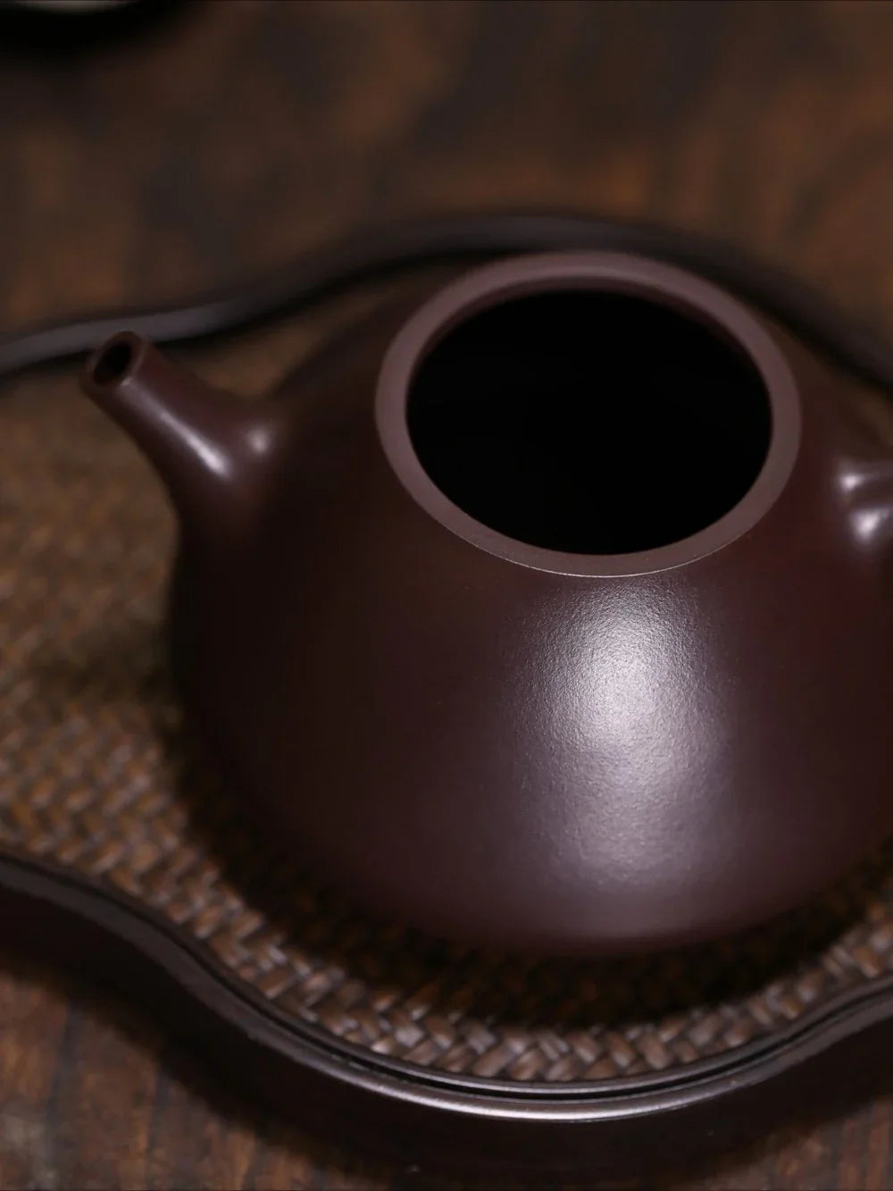 Teko Zisha Yixing Buatan Tangan Sepenuhnya [Ziye Shi Piao Pot] (Zi Ni - 240/320ml)