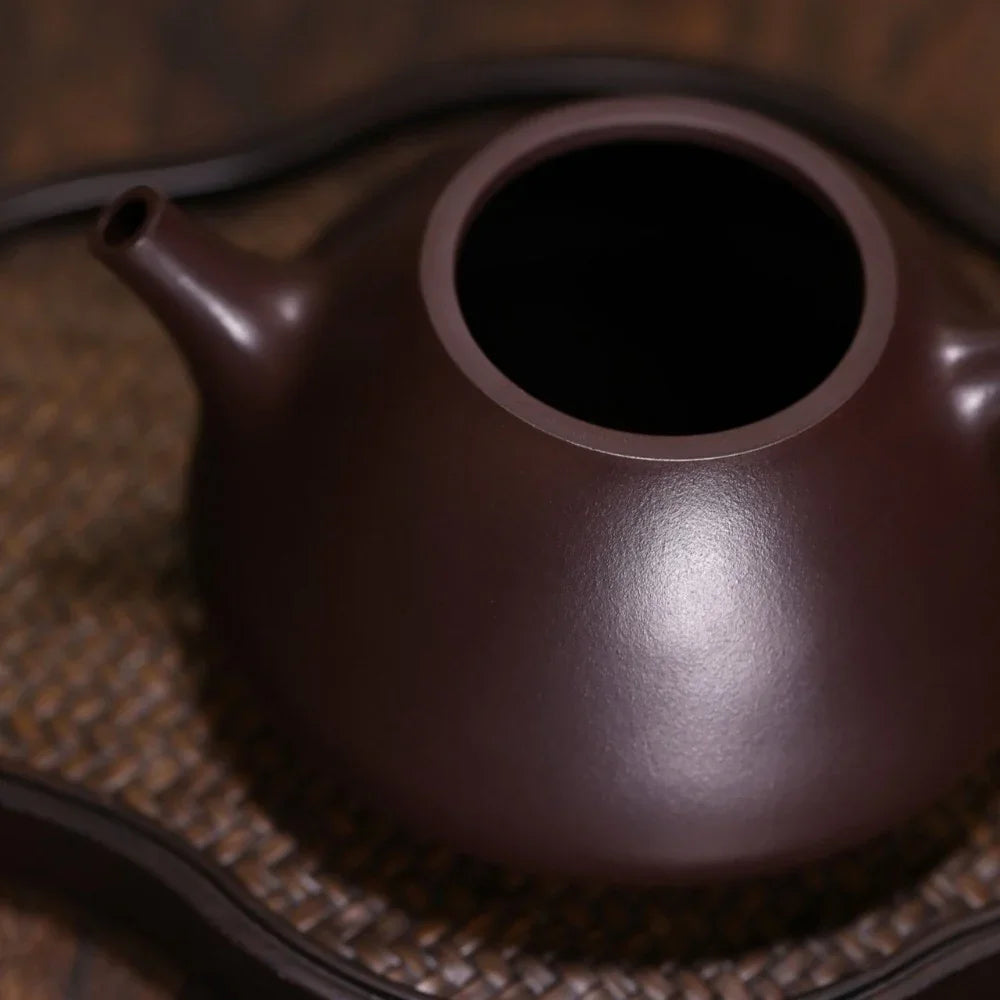 Teko Zisha Yixing Buatan Tangan Sepenuhnya [Ziye Shi Piao Pot] (Zi Ni - 240/320ml)