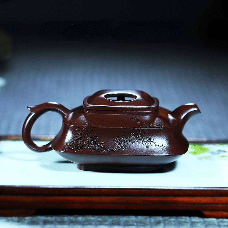 Full Handmade Yixing Zisha Teapot [Zui Mei] (Zi Jia Ni - 200ml) - YIQIN TEA HOUSE | yiqinteahouse.com | 200-300ml, full handmade zisha teapot, new arrival, teapot, teaware