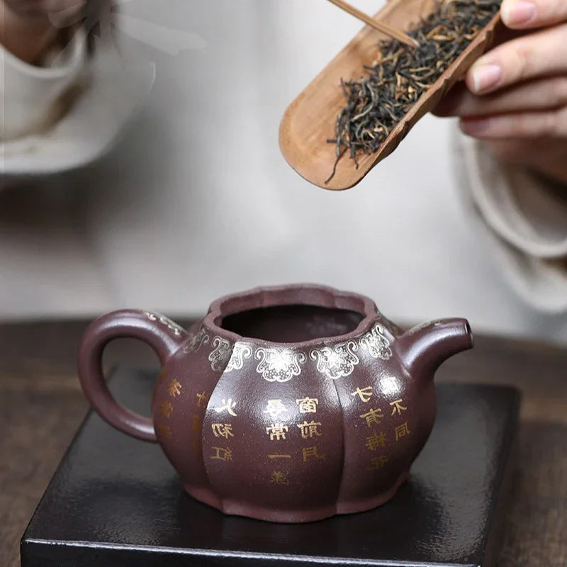 Teko Zisha Yixing Buatan Tangan Sepenuhnya [Zuo Yu] (Zi Ni - 250ml)