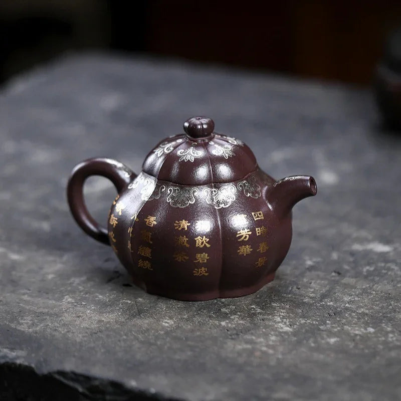 Teko Zisha Yixing Buatan Tangan Sepenuhnya [Zuo Yu] (Zi Ni - 250ml)