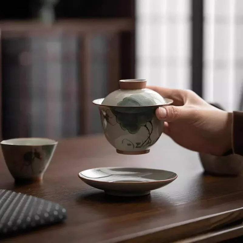 ge-kiln-hand-painted-ice-crackle-ceramic-tea-set-lotus-yiqin-tea-house-yiqinteahouse-com-8 - YIQIN TEA HOUSE 一沁茶舍 yiqinteahouse.com