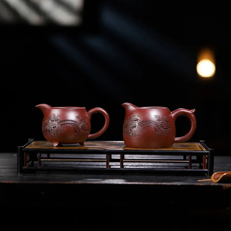 Handmade Yixing Zisha Fair Cup [Jiangnan] (Zi Ni - 280/380ml) - YIQIN TEA HOUSE | yiqinteahouse.com | fair cup, teaware