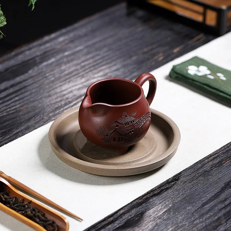 Handmade Yixing Zisha Fair Cup [Jiangnan] (Zi Ni - 280/380ml) - YIQIN TEA HOUSE | yiqinteahouse.com | fair cup, teaware