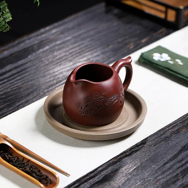 Handmade Yixing Zisha Fair Cup [Jiangnan] (Zi Ni - 280/380ml) - YIQIN TEA HOUSE | yiqinteahouse.com | fair cup, teaware