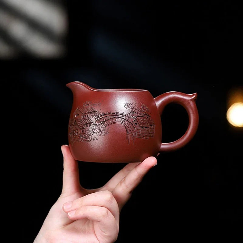 Handmade Yixing Zisha Fair Cup [Jiangnan] (Zi Ni - 280/380ml) - YIQIN TEA HOUSE | yiqinteahouse.com | fair cup, teaware
