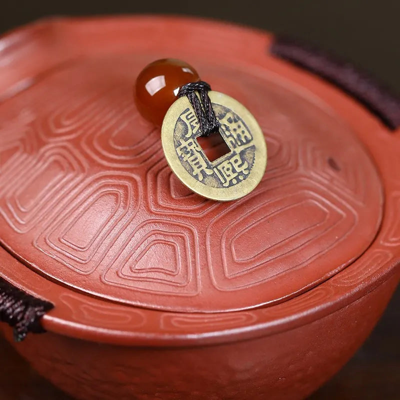 Handmade Yixing Zisha Hand-Grab Pot / Teapot [Wealthy] (Dahongpao - 150ml) - YIQIN TEA HOUSE | yiqinteahouse.com | gaiwan, new arrival, teapot, teaware, zisha teapot