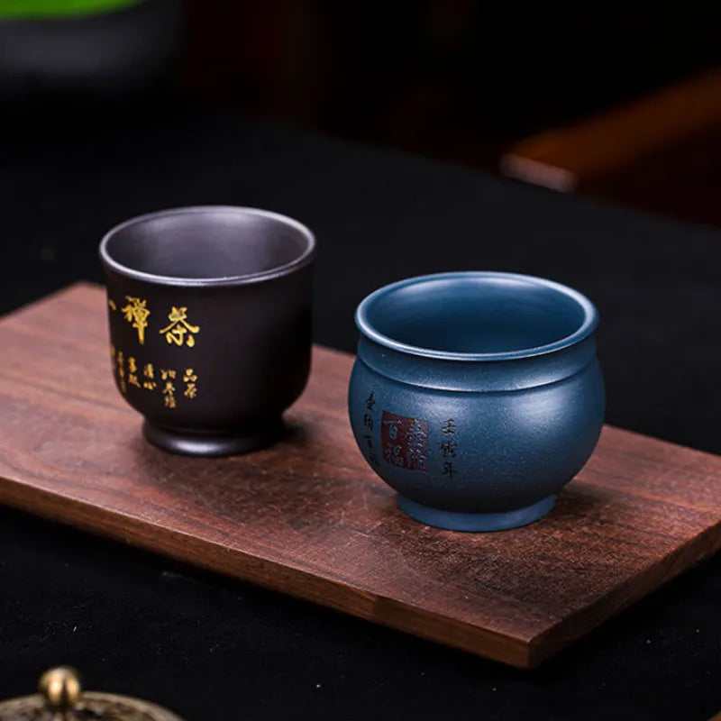 Handmade Yixing Zisha Master Tea Cup [Huna Baifu/Chan Cha Yiwei] 200/160ml - YIQIN TEA HOUSE | yiqinteahouse.com | tea cup, teaware