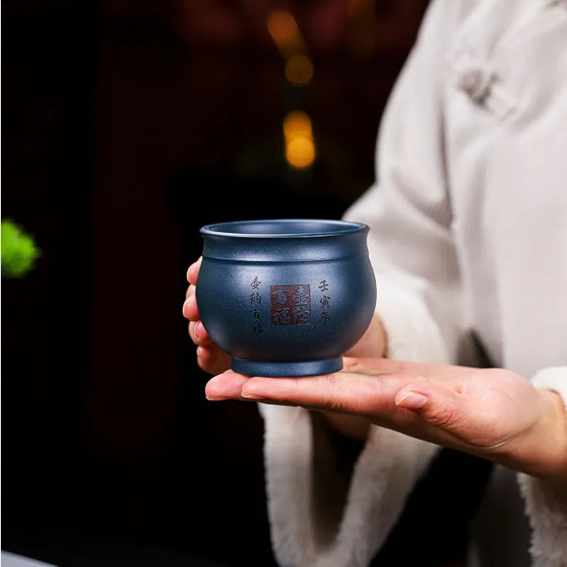 Handmade Yixing Zisha Master Tea Cup [Huna Baifu/Chan Cha Yiwei] 200/160ml - YIQIN TEA HOUSE | yiqinteahouse.com | tea cup, teaware