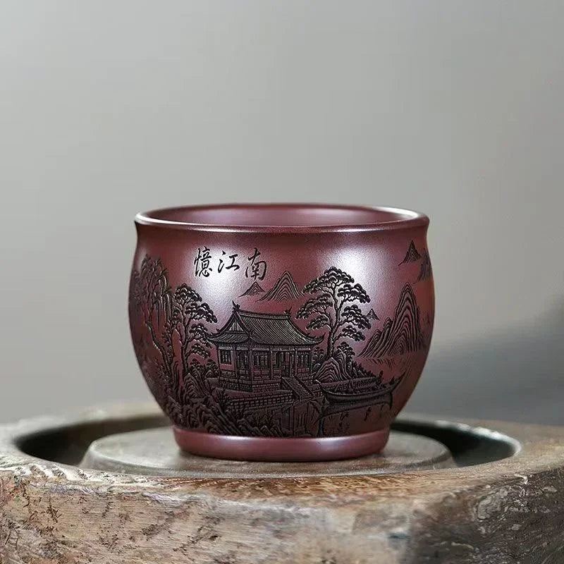 handmade-yixing-zisha-master-tea-cup-yi-jiangnan-200ml-yiqin-tea-house-yiqinteahouse-com-1 - YIQIN TEA HOUSE 一沁茶舍 yiqinteahouse.com