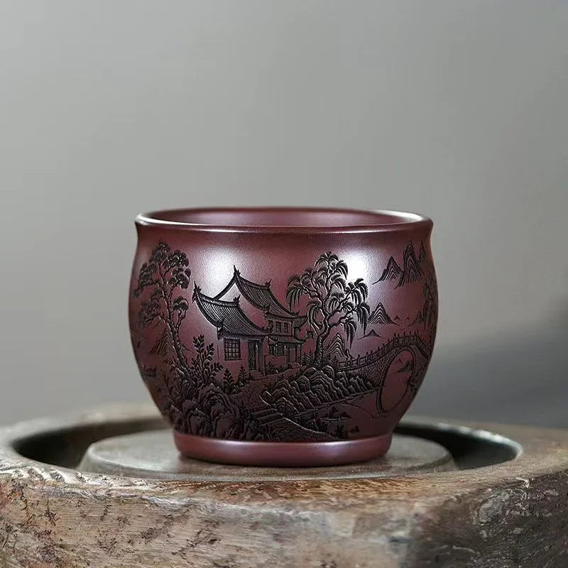 handmade-yixing-zisha-master-tea-cup-yi-jiangnan-200ml-yiqin-tea-house-yiqinteahouse-com-2 - YIQIN TEA HOUSE 一沁茶舍 yiqinteahouse.com