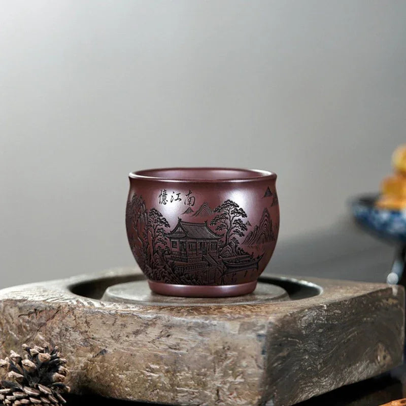 handmade-yixing-zisha-master-tea-cup-yi-jiangnan-200ml-yiqin-tea-house-yiqinteahouse-com-3 - YIQIN TEA HOUSE 一沁茶舍 yiqinteahouse.com