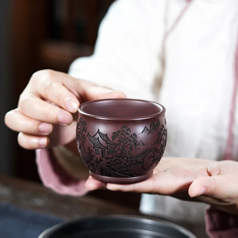 handmade-yixing-zisha-master-tea-cup-yi-jiangnan-200ml-yiqin-tea-house-yiqinteahouse-com-7 - YIQIN TEA HOUSE 一沁茶舍 yiqinteahouse.com