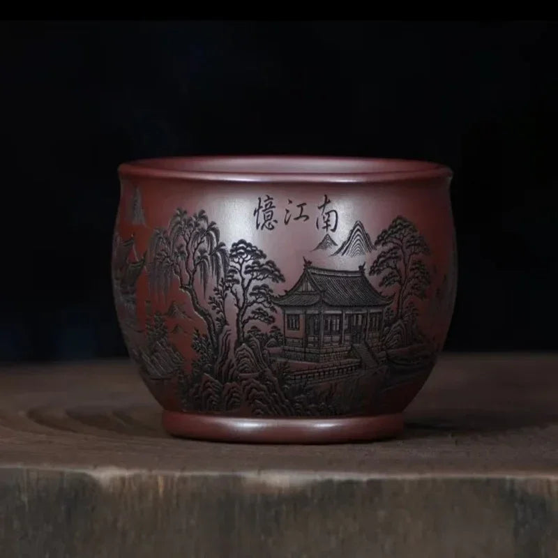 handmade-yixing-zisha-master-tea-cup-yi-jiangnan-200ml-yiqin-tea-house-yiqinteahouse-com-8 - YIQIN TEA HOUSE 一沁茶舍 yiqinteahouse.com