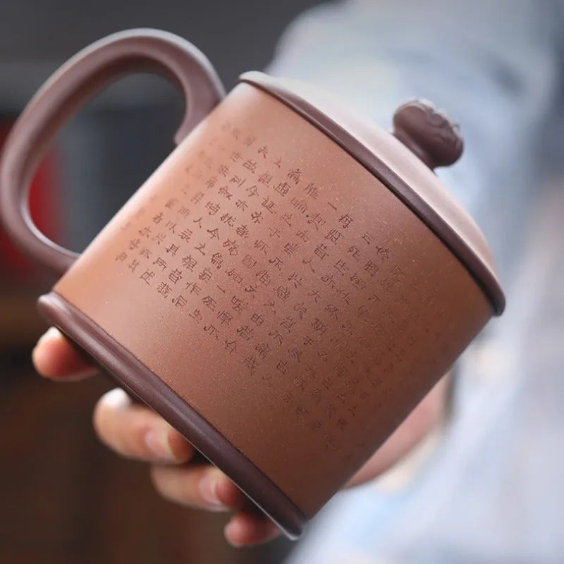 Handmade Yixing Zisha Tea Mug [Xiao Yao / Lanting Xu] 440ml - YIQIN TEA HOUSE | yiqinteahouse.com | new arrival, tea mug, teaware