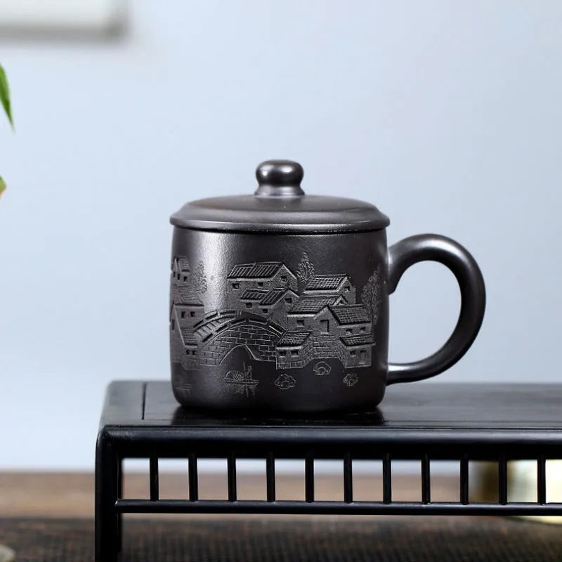 Handmade Yixing Zisha Tea Mug [Yi Jiangnan] 475ml - YIQIN TEA HOUSE | yiqinteahouse.com | new arrival, tea mug, teaware