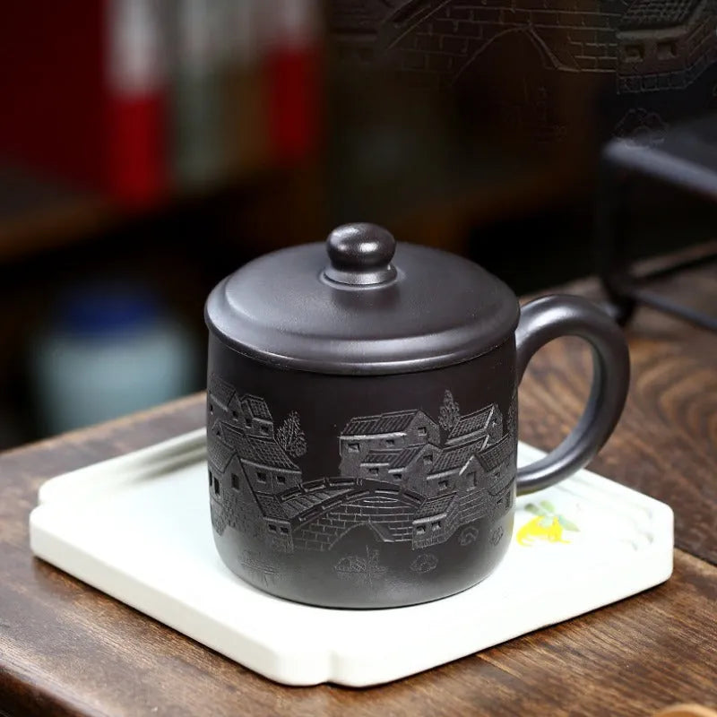 Handmade Yixing Zisha Tea Mug [Yi Jiangnan] 475ml - YIQIN TEA HOUSE | yiqinteahouse.com | new arrival, tea mug, teaware