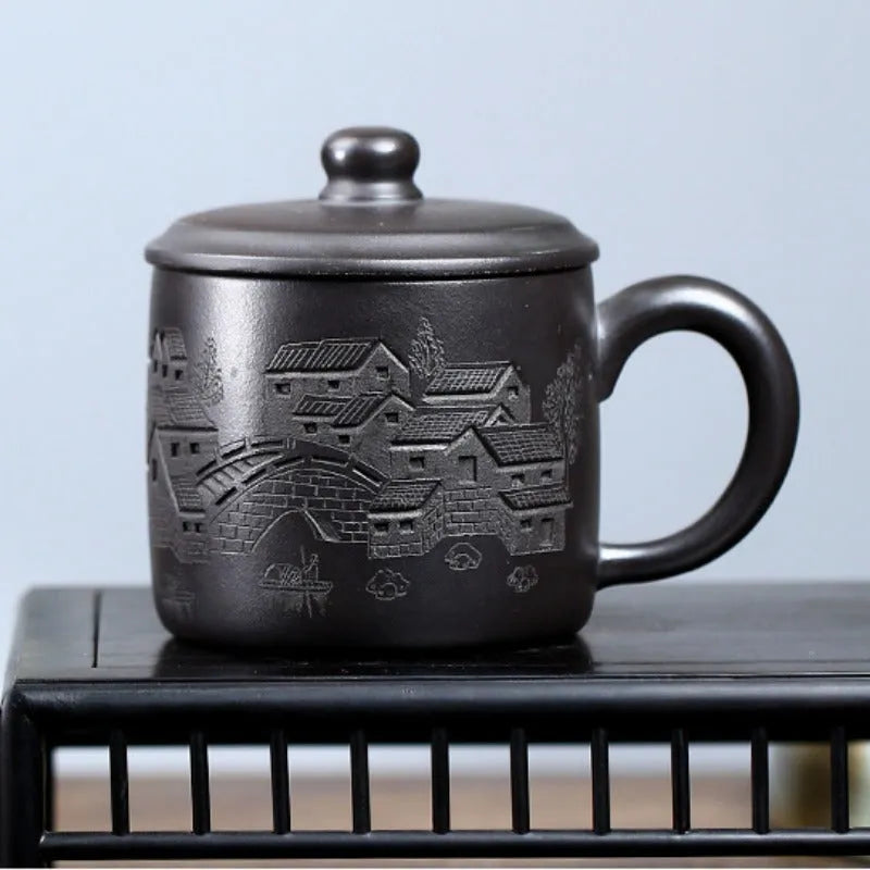 Handmade Yixing Zisha Tea Mug [Yi Jiangnan] 475ml - YIQIN TEA HOUSE | yiqinteahouse.com | new arrival, tea mug, teaware