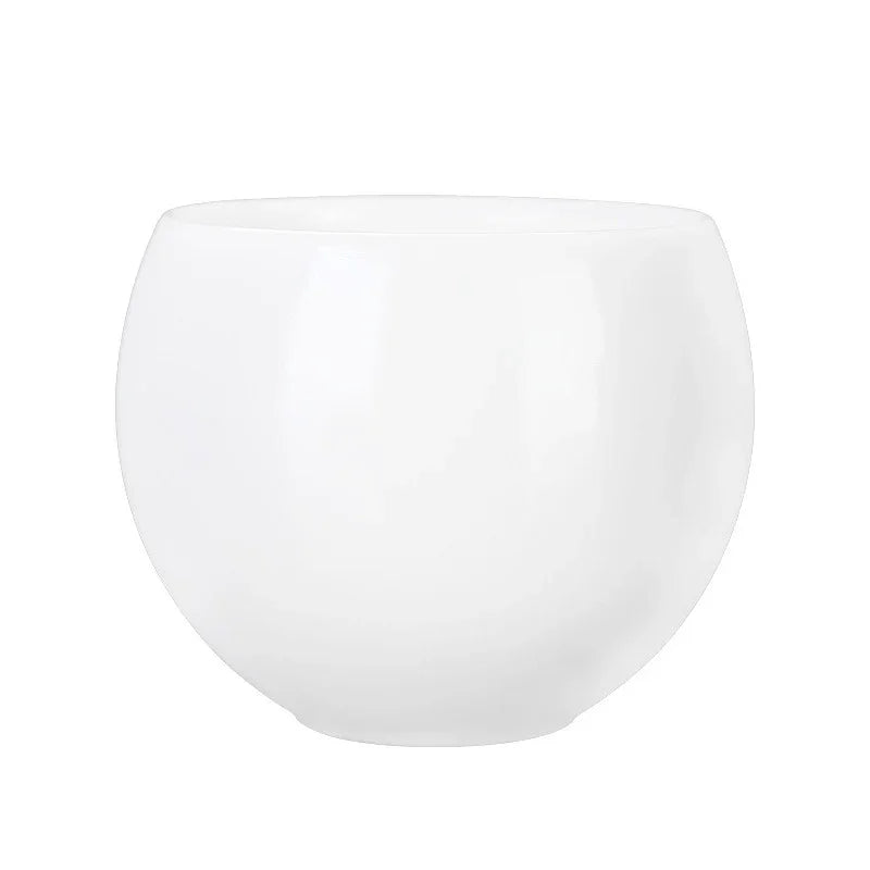 Cawan Teh Porselin Putih Jade Ais [Telur Naga] 130ml