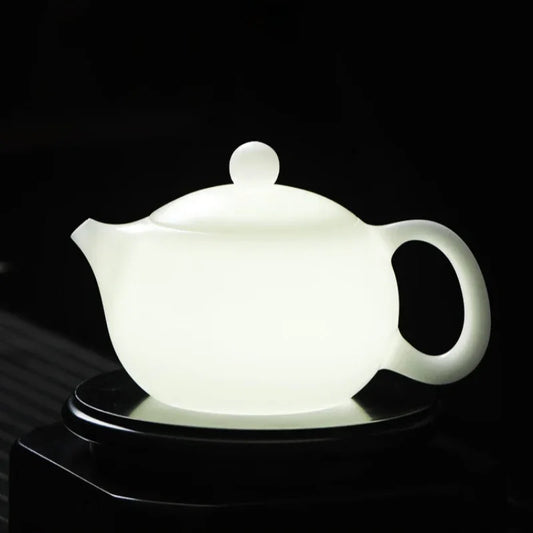 ice-jade-white-porcelain-xishi-pot-200300ml-yiqin-tea-house-yiqinteahouse-com-2 - YIQIN TEA HOUSE 一沁茶舍 yiqinteahouse.com