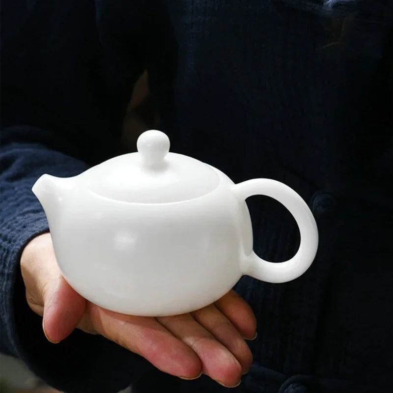 ice-jade-white-porcelain-xishi-pot-200300ml-yiqin-tea-house-yiqinteahouse-com-4 - YIQIN TEA HOUSE 一沁茶舍 yiqinteahouse.com