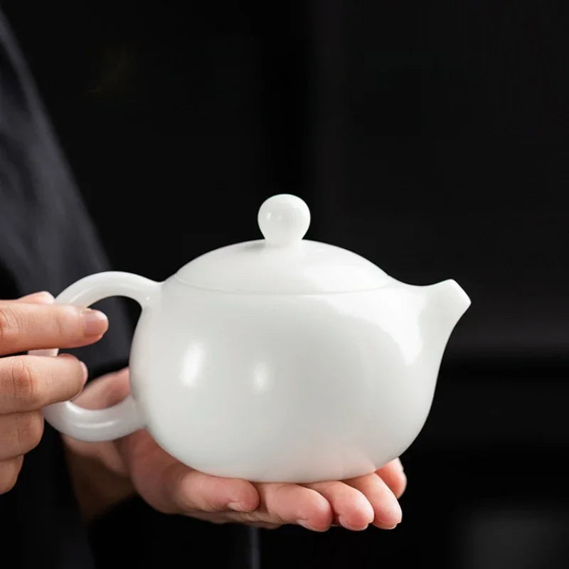 ice-jade-white-porcelain-xishi-pot-200300ml-yiqin-tea-house-yiqinteahouse-com-5 - YIQIN TEA HOUSE 一沁茶舍 yiqinteahouse.com