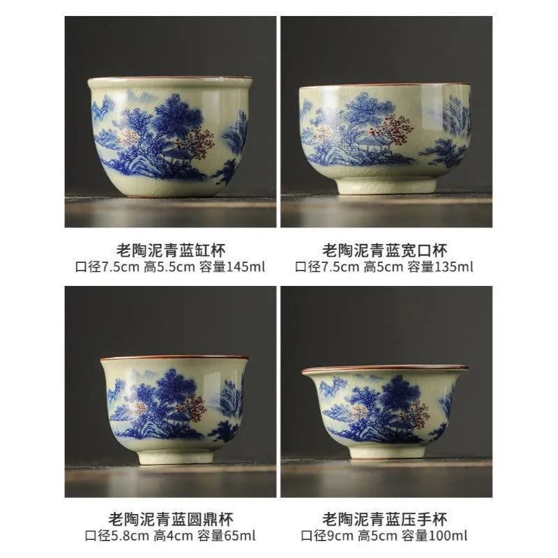 Jindezhen Gu Ru Ice Crackle Ceramic Tea Cup [Jiangshan Keran] - YIQIN TEA HOUSE | yiqinteahouse.com | jiangshan keran, tea cup, teaware