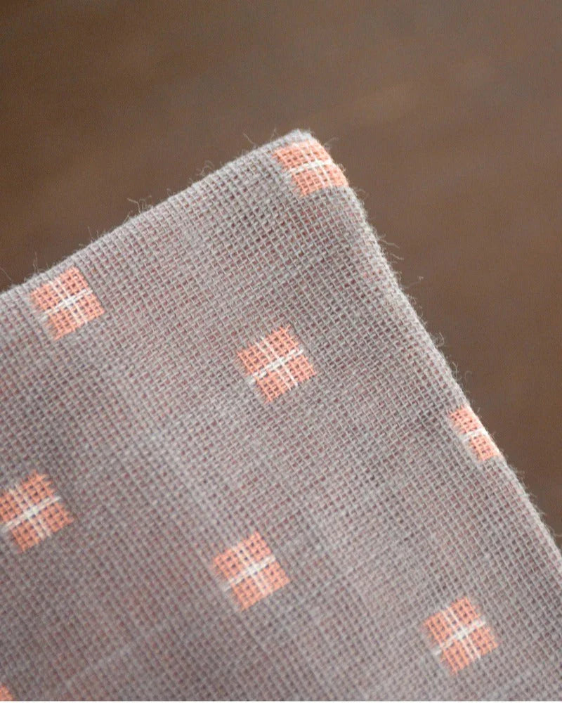 Linen Cotton Zen Tea Tower [Checkered] - YIQIN TEA HOUSE | yiqinteahouse.com | tea accessories, tea towel, teaware