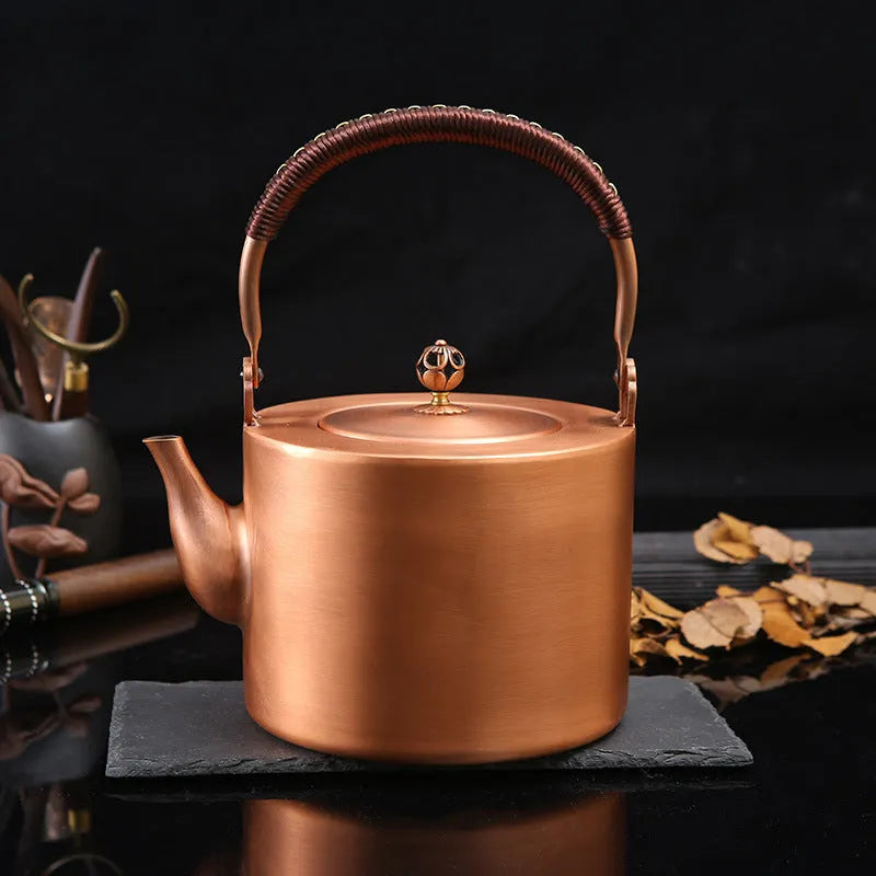 Luxury [Plain Barrel] Copper Kettle 2L - YIQIN TEA HOUSE | yiqinteahouse.com | kettle, teaware