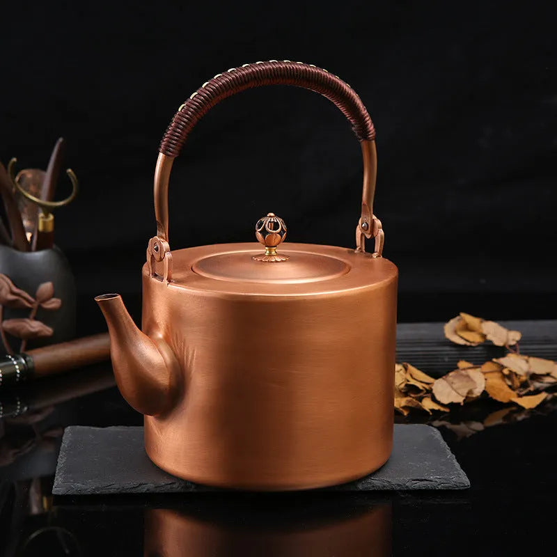 Luxury [Plain Barrel] Copper Kettle 2L - YIQIN TEA HOUSE | yiqinteahouse.com | kettle, teaware