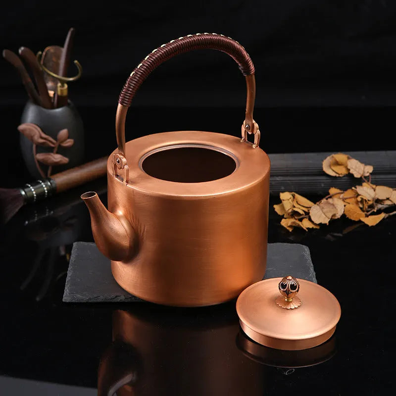 Luxury [Plain Barrel] Copper Kettle 2L - YIQIN TEA HOUSE | yiqinteahouse.com | kettle, teaware