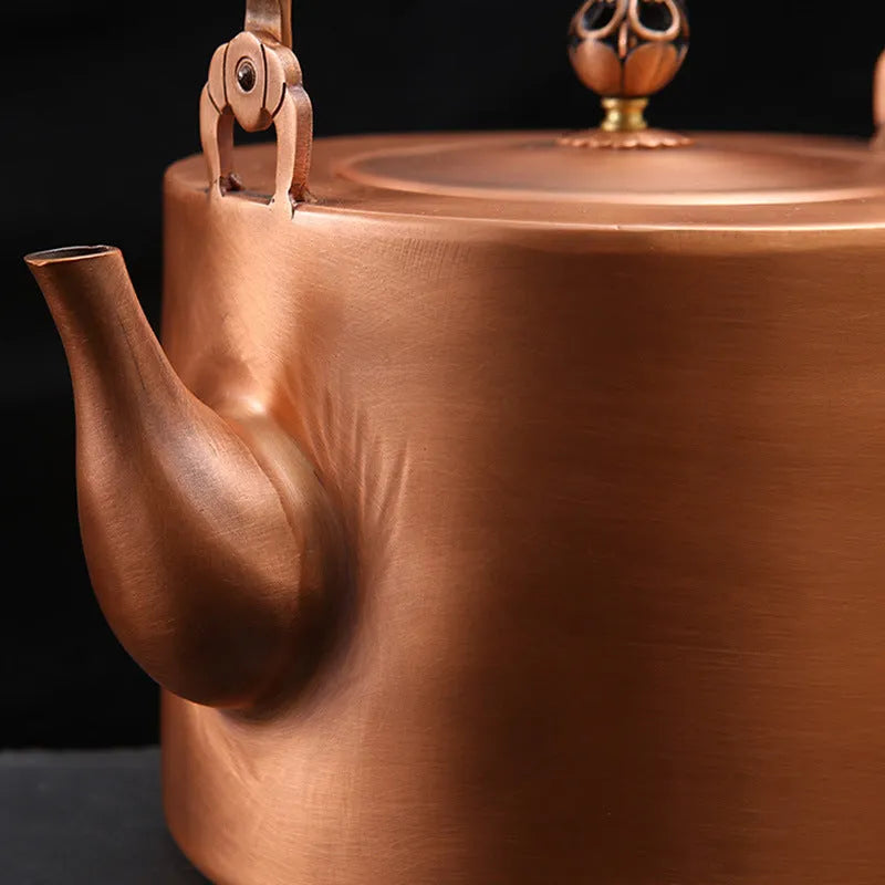 Luxury [Plain Barrel] Copper Kettle 2L - YIQIN TEA HOUSE | yiqinteahouse.com | kettle, teaware