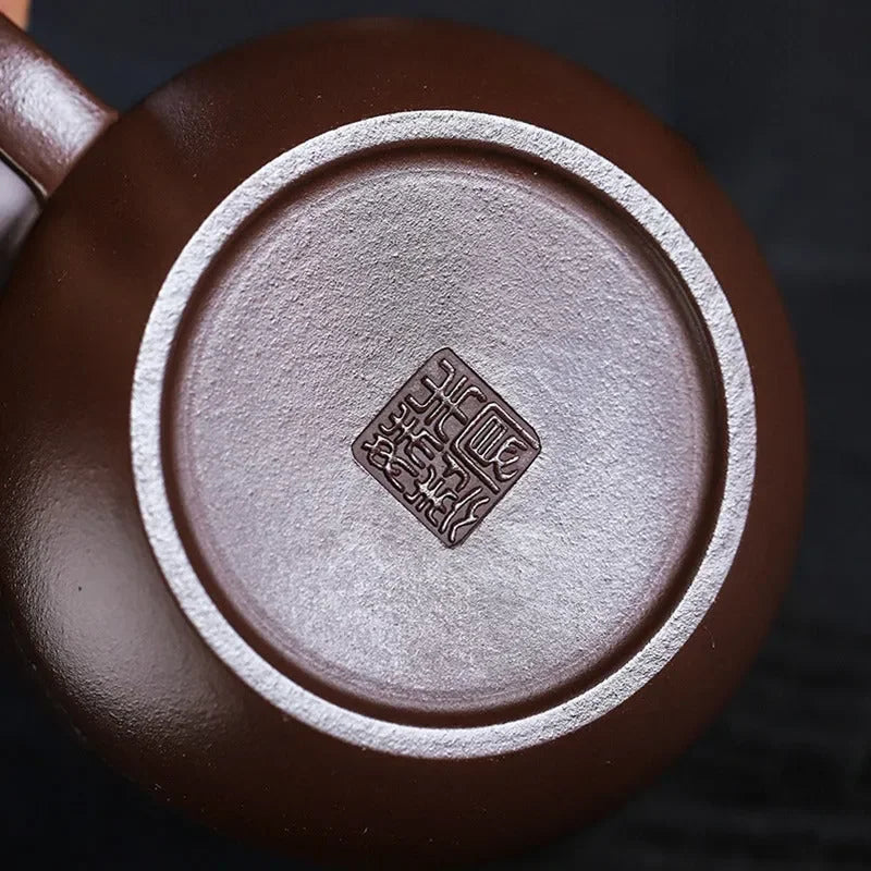 Master Handmade Yixing Zisha Tea Mug [Zhizh Changle] (Zi Ni - 380ml) - YIQIN TEA HOUSE | yiqinteahouse.com | new arrival, tea mug, teaware
