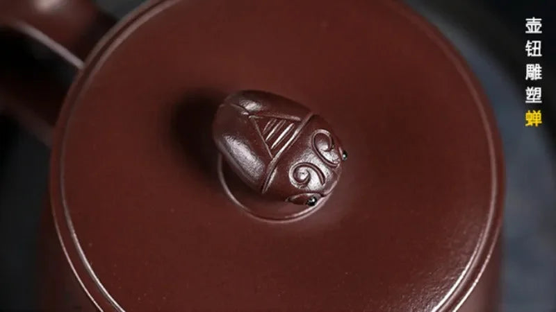 Master Handmade Yixing Zisha Tea Mug [Zhizh Changle] (Zi Ni - 380ml) - YIQIN TEA HOUSE | yiqinteahouse.com | new arrival, tea mug, teaware