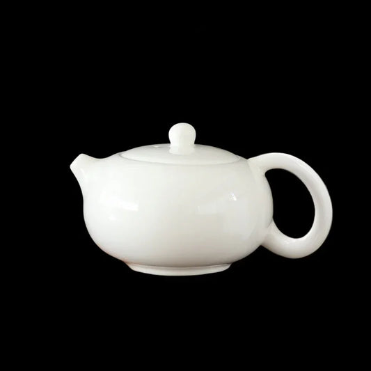 mutton-fat-jade-white-porcelain-feng-ming-pot-260ml-yiqin-tea-house-yiqinteahouse-com-1 - YIQIN TEA HOUSE 一沁茶舍 yiqinteahouse.com