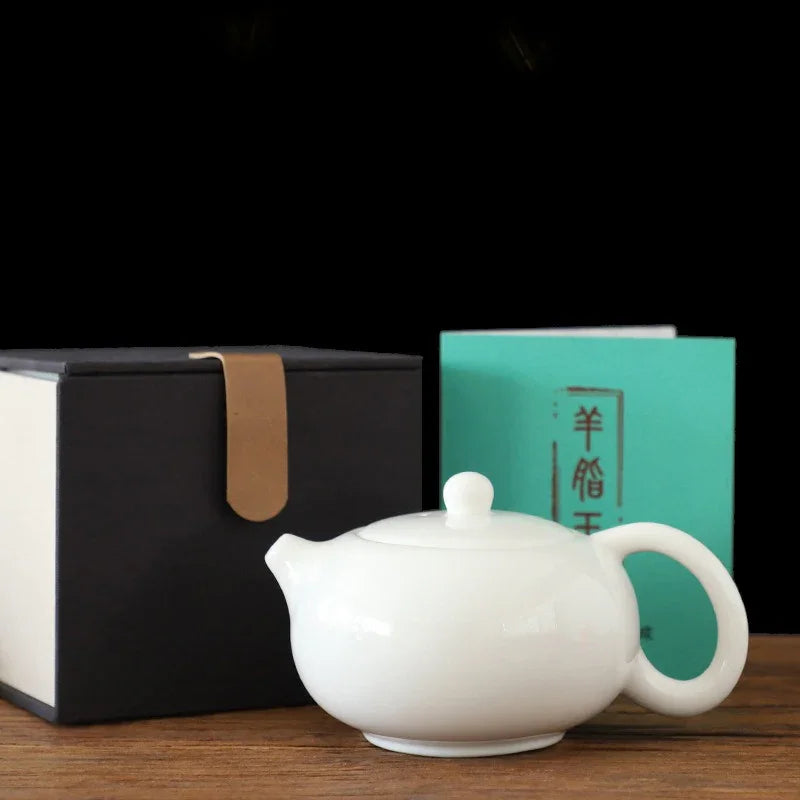 mutton-fat-jade-white-porcelain-feng-ming-pot-260ml-yiqin-tea-house-yiqinteahouse-com-4 - YIQIN TEA HOUSE 一沁茶舍 yiqinteahouse.com
