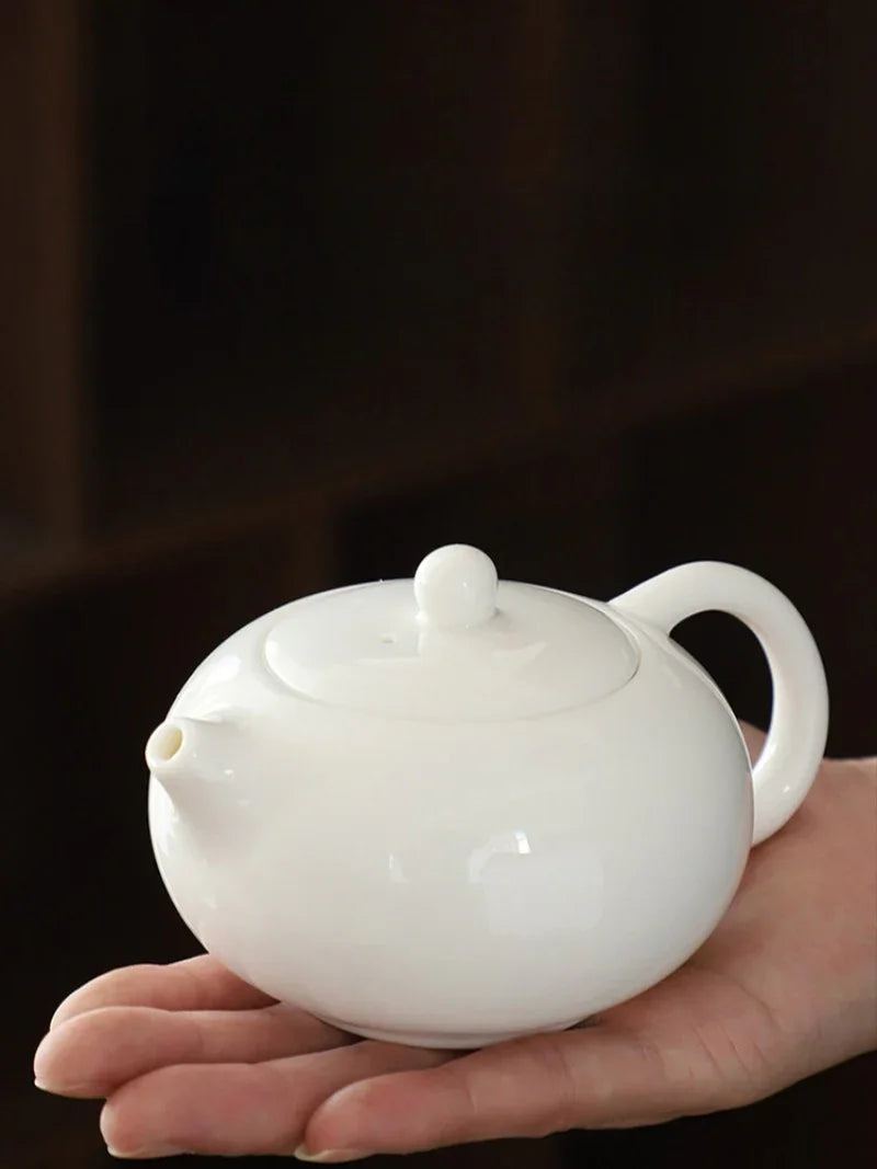 mutton-fat-jade-white-porcelain-feng-ming-pot-260ml-yiqin-tea-house-yiqinteahouse-com-8 - YIQIN TEA HOUSE 一沁茶舍 yiqinteahouse.com