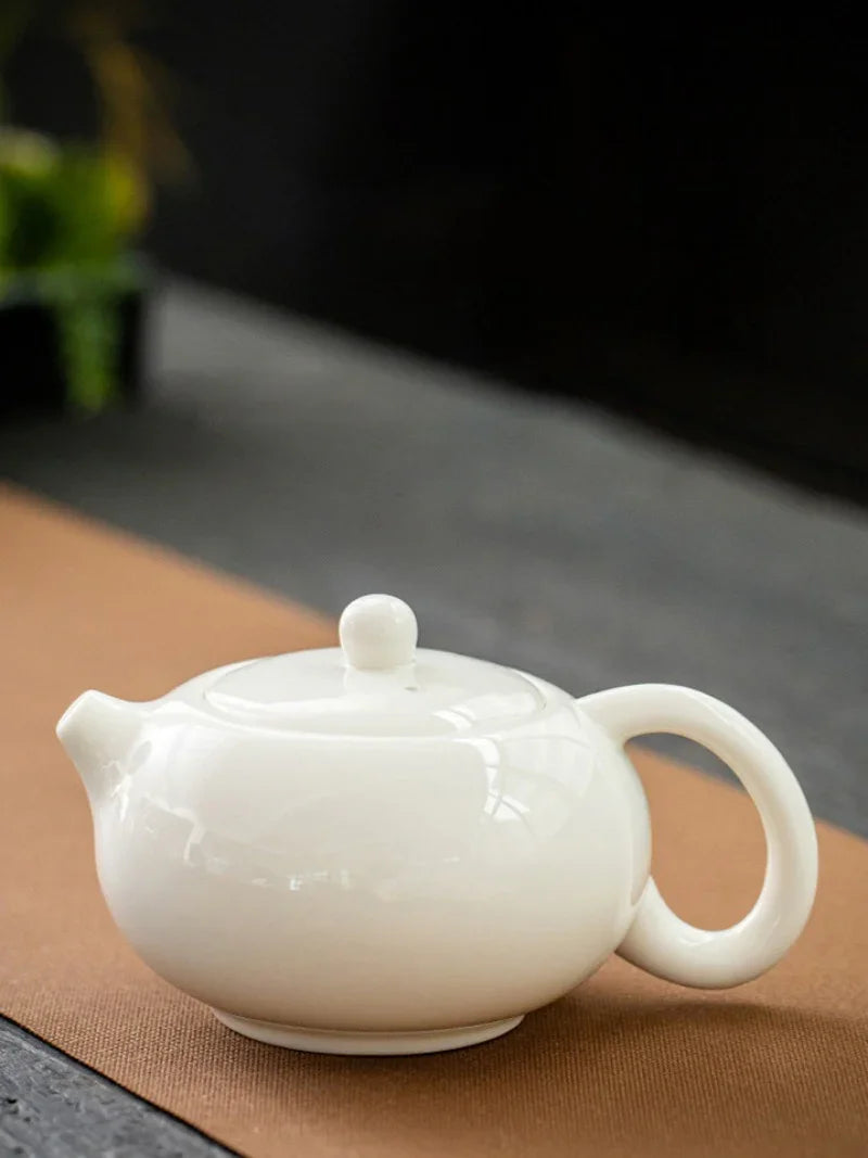 mutton-fat-jade-white-porcelain-feng-ming-pot-260ml-yiqin-tea-house-yiqinteahouse-com-9 - YIQIN TEA HOUSE 一沁茶舍 yiqinteahouse.com