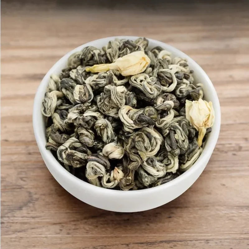 Premium Guangxi [Pearl Jasmine] Green Tea Canned Gift Set 250/500g - YIQIN TEA HOUSE | yiqinteahouse.com | flower tea, pearl jasmine, tea
